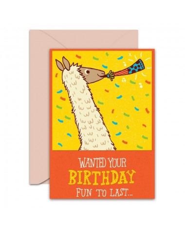 Greeting Card - GC2916-HAL014 - Wanted Your Birthday Fun To Last...